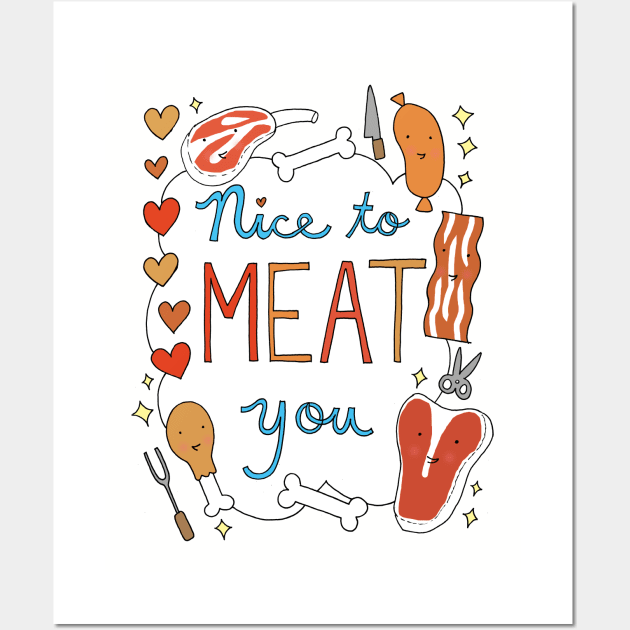 Nice to Meat You Wall Art by unicornlove